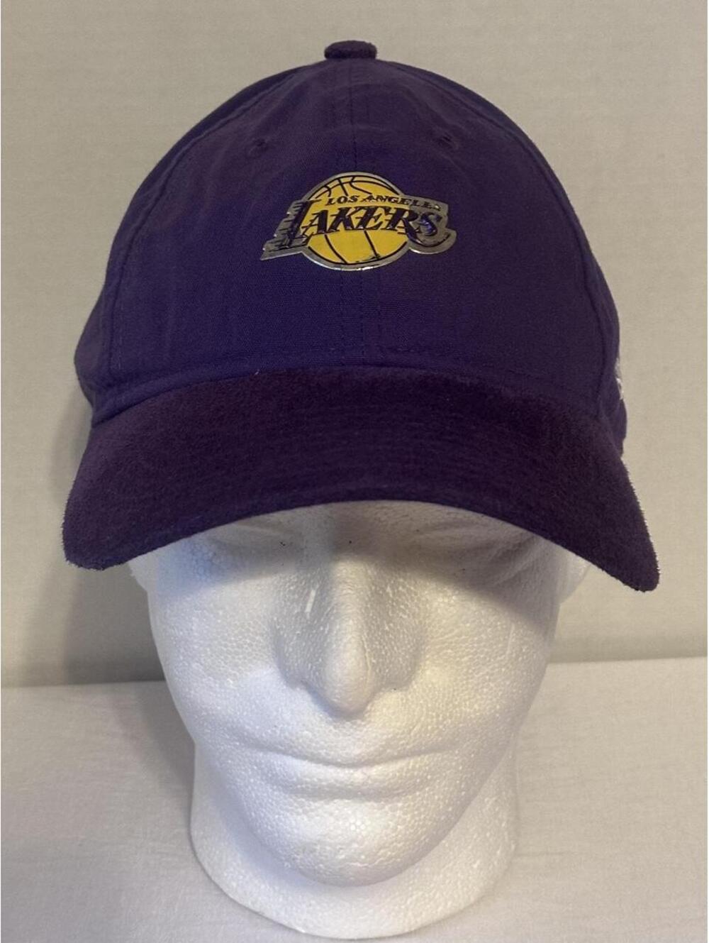 Vintage New Era NBA Los Angeles Lakers Purple suede brim adjustable Cap
